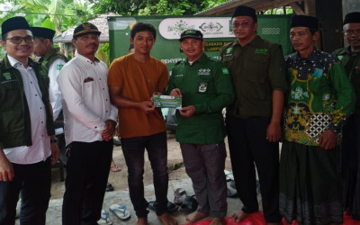 LAZISNU PCNU Mojokerto Salurkan Bantuan untuk Korban Angin Puting Beliung di Kecamatan Palas